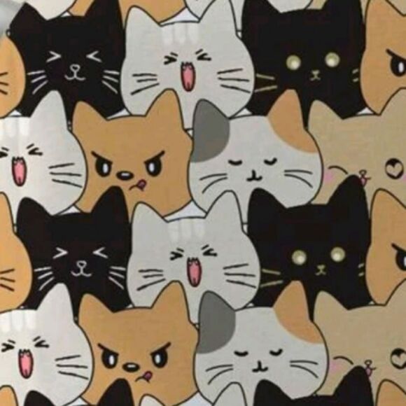 Cat Pattern Pouch / Makeup Bag - Picture 2 of 3